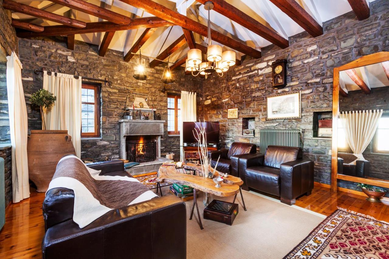 Heaven'S View Mansion - Zagori Stone Built Gem Vila Kípoi Exterior foto