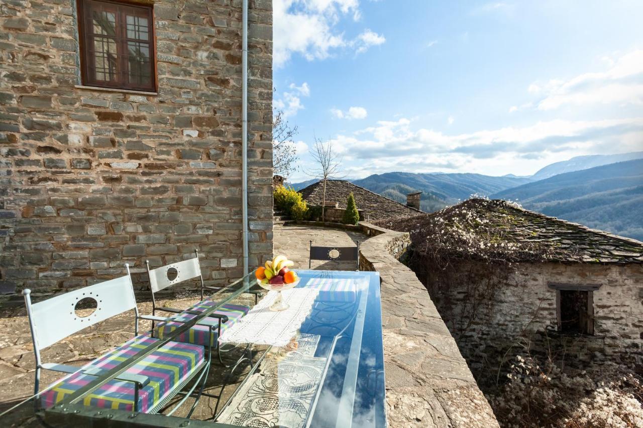 Heaven'S View Mansion - Zagori Stone Built Gem Vila Kípoi Exterior foto