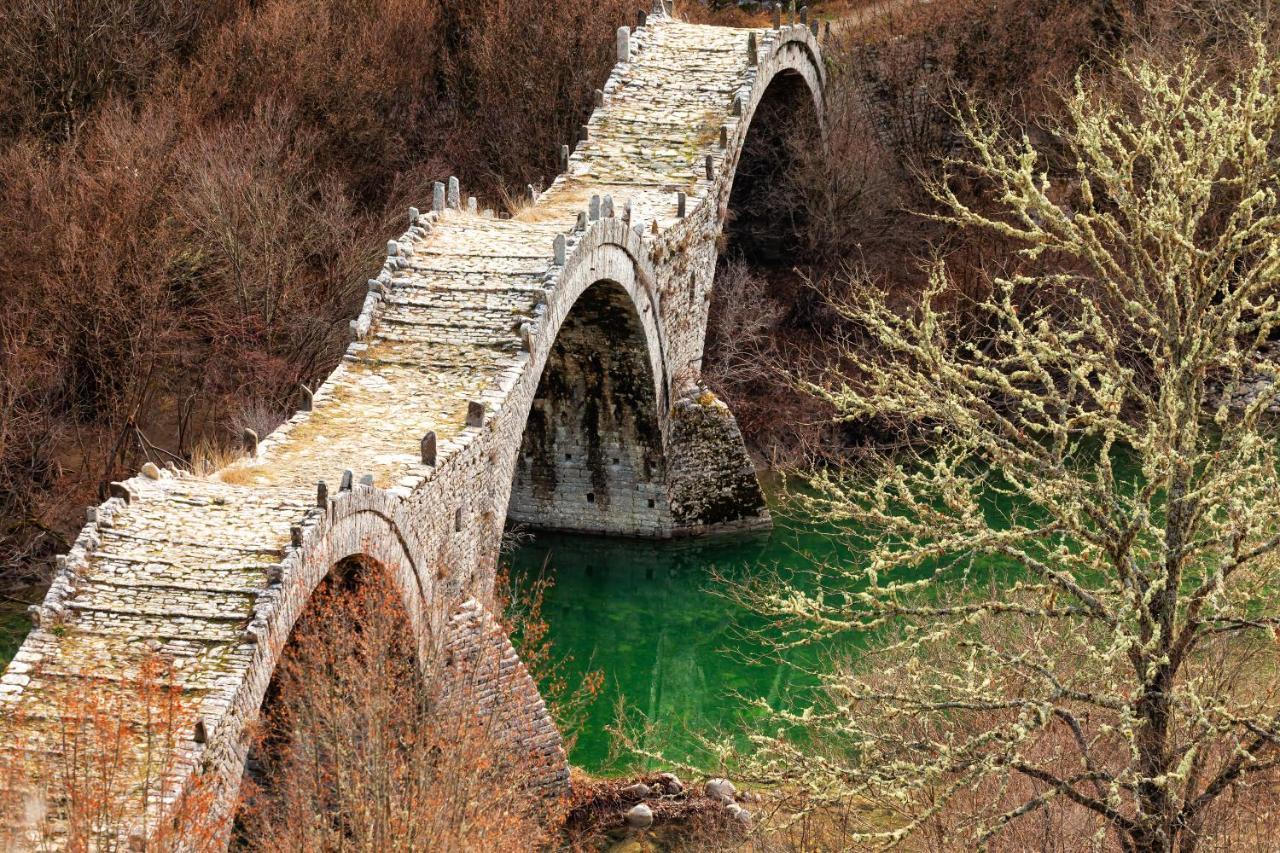 Heaven'S View Mansion - Zagori Stone Built Gem Vila Kípoi Exterior foto